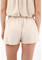 Topmark Bermuda Fit Relajado Con Lazo Frontal En Beige Para Mujer de topmark
