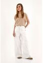 Topmark Pantalón Wide Leg Crudo Para Mujer de topmark