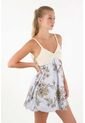 Topmark Vestido Floral Abombachado Para Mujer de topmark