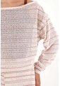 Topmark Buzo Cuello Bandeja A Rayas Para Mujer de topmark