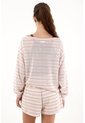 Topmark Buzo Cuello Bandeja A Rayas Para Mujer de topmark