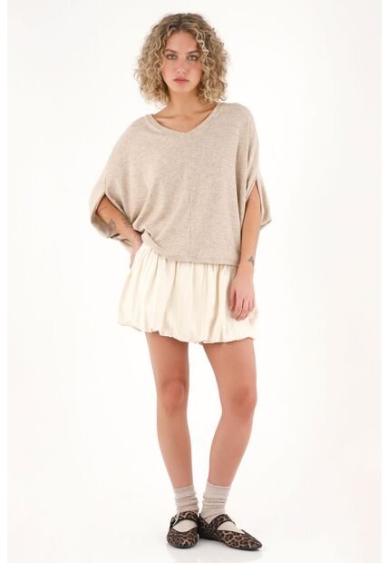 Topmark Falda Tipo Globo Crudo Para Mujer