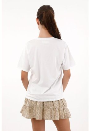 Topmark Camiseta En 100% Algodón Con Bolsillo Blanca Para Mujer