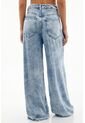 Jean Wide Leg De Tiro Alto Azul Claro Para Mujer de topmark