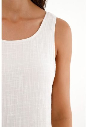 Vestido Largo Con Manga Sisa Crudo Para Mujer