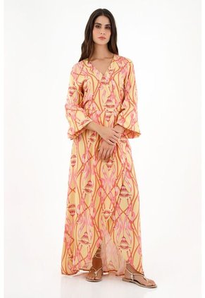 Topmark Vestido Largo Con Estampado De Flores Para Mujer