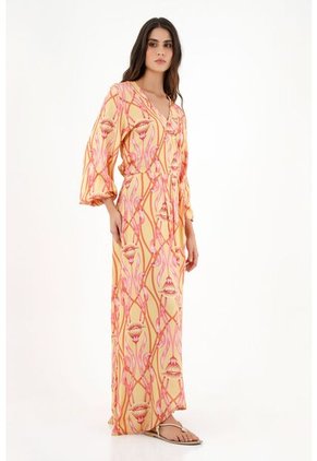 Topmark Vestido Largo Con Estampado De Flores Para Mujer