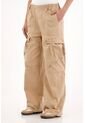 Topmark Pantalón Cargo Tiro Alto Crudo Para Mujer de topmark