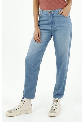Topmark Jean Mom Fit Para Mujer Azul