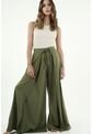Pantalón Verde Ancho Para Mujer de topmark