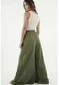 Pantalón Verde Ancho Para Mujer de topmark