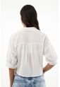 Camisa Crudo De Cuello Solapa Oversize Para Mujer de topmark