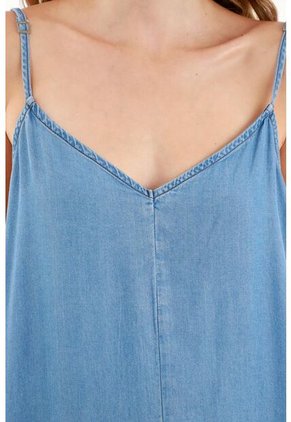 Vestido Largo Azul Para Mujer