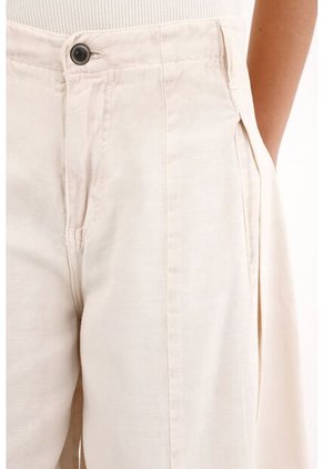 Topmark Pantalón Amplio Con Prenses En Delantero Rosado Para Mujer