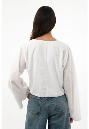 Topmark Abrigo Con Bordado En Frente Para Mujer