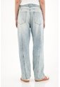 Topmark Jean Recto Tiro Alto Azul Claro Para Mujer de topmark