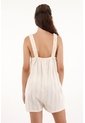 Topmark Enterizo Corto Tipo Mono Crudo Para Mujer de topmark
