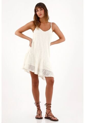 Topmark Vestido Corto Con Escote En V Crudo Para Mujer topmark