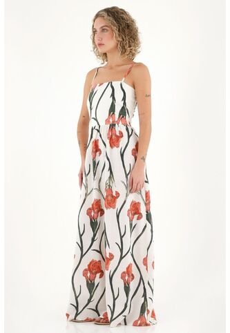 Topmark Vestido Largo Con Estampado De Flores Multicolor Para Mujer topmark