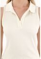 Topmark Camiseta Con Cuello Tipo Polo Crudo Para Mujer de topmark