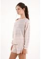 Topmark Buzo Cuello Bandeja A Rayas Para Mujer de topmark