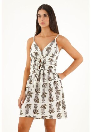 Topmark Vestido Corto Con Estampado De Flores Para Mujer