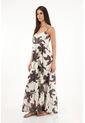 Vestido Largo Con Estampado De Flores Para Mujer de topmark