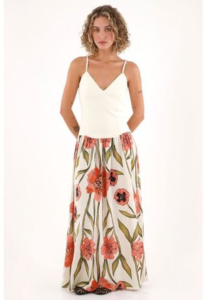 Topmark Vestido Largo Con Estampado De Flores Para Mujer