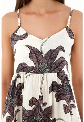 Vestido Largo Con Estampado De Flores Para Mujer