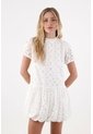 Topmark Vestido Con Ojalillo Crudo Para Mujer de topmark