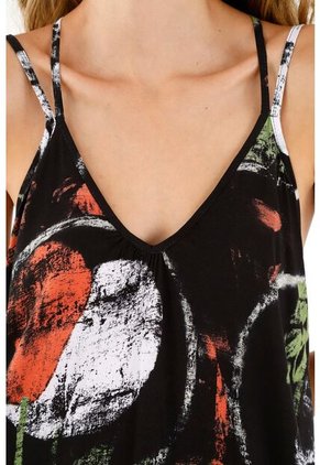 Topmark Vestido Estampado De Tiras Para Mujer