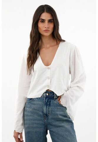 Topmark Abrigo Con Bordado En Frente Para Mujer topmark