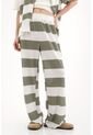 Topmark Pantalón Recto Tejido Con Diseño A Rayas Para Mujer de topmark