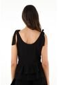 Topmark Camisa Negra De Tiras Con Boleros Para Mujer de topmark