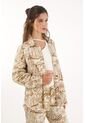 Topmark Chaqueta Amplia Con Estampado De Flores Para Mujer de topmark
