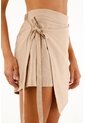 Topmark Falda Short Crudo Con Tapa Delantera Para Mujer de topmark