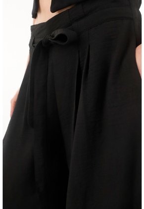 Topmark Pantalón Wide Leg Amplio Negro Para Mujer