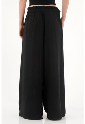 Topmark Pantalón Wide Leg Amplio Negro Para Mujer