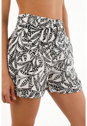 Topmark Bermuda De Tiro Alto En 100% Algodón Para Mujer