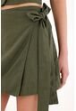 Topmark Falda Short Verde Con Ajuste En Costado Para Mujer de topmark