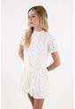 Topmark Vestido Con Ojalillo Crudo Para Mujer de topmark