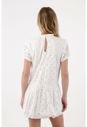 Topmark Vestido Con Ojalillo Crudo Para Mujer