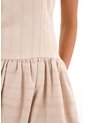 Topmark Vestido Corto De Silueta Globo Crudo Para Mujer de topmark