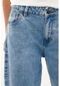 Topmark Jean Boyfriend Tiro Medio Azul Para Mujer de topmark