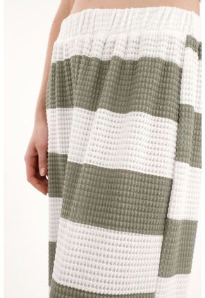 Topmark Pantalón Recto Tejido Con Diseño A Rayas Para Mujer