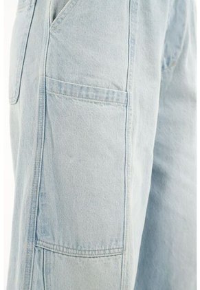 Jean De Silueta Amplia Azul Para Mujer