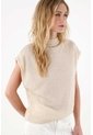 Topmark Camiseta Oversize De Cuello Alto De Ajuste Cómodo Para Mujer de topmark