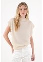 Topmark Camiseta Oversize De Cuello Alto De Ajuste Cómodo Para Mujer de topmark