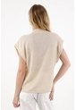 Topmark Camiseta Oversize De Cuello Alto De Ajuste Cómodo Para Mujer de topmark