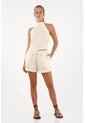Topmark Short Con Encaje Crudo Para Mujer de topmark